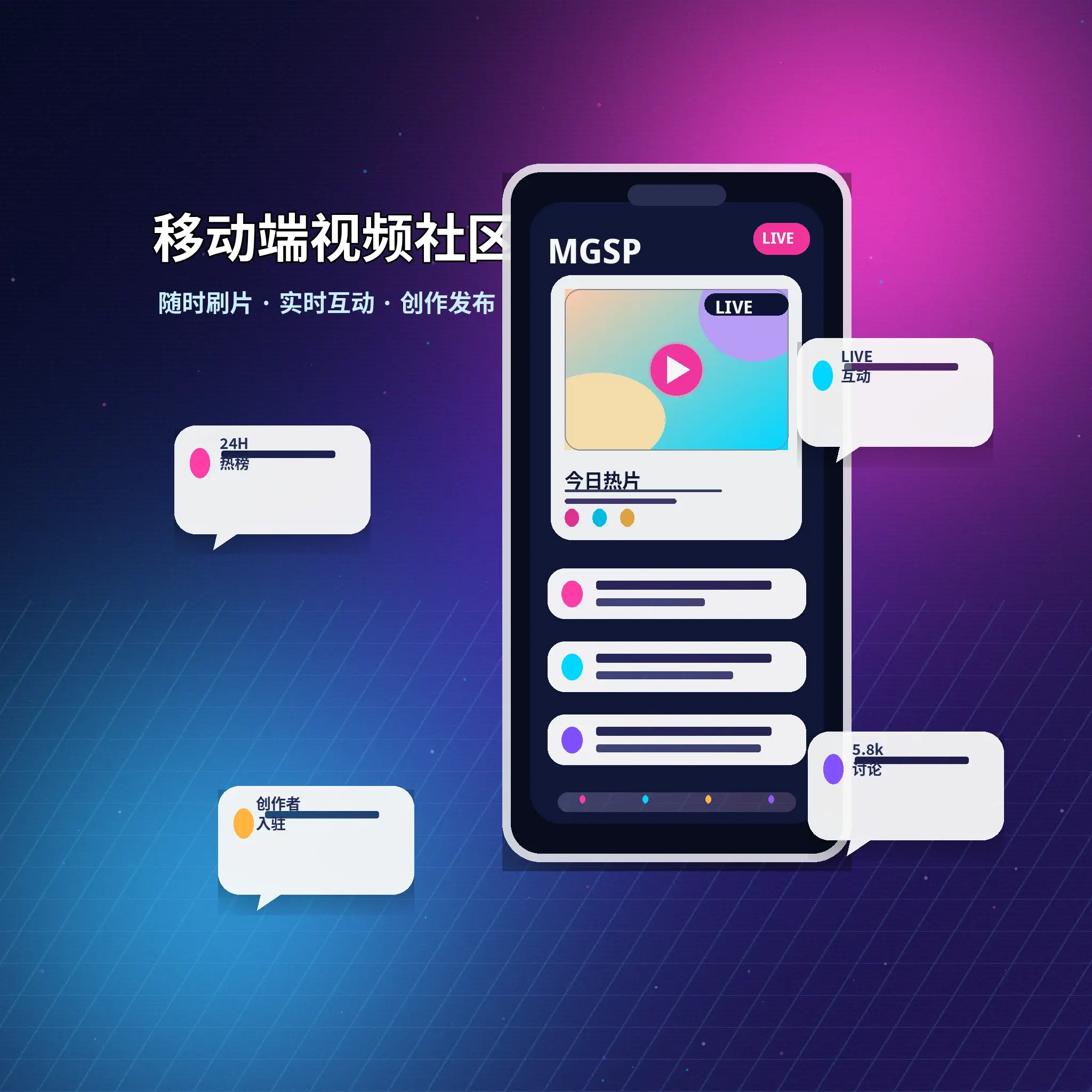蘑菇视频APP内容浏览服务